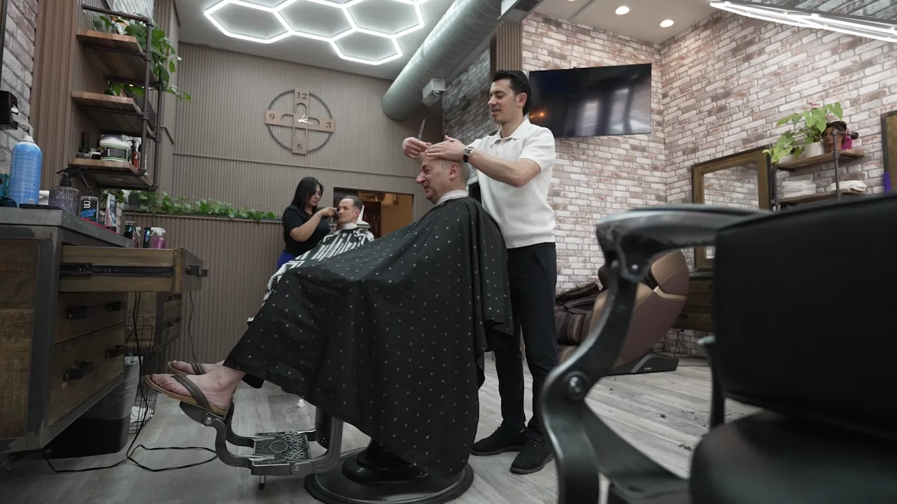 Artur and team at Alfani's Barbershop Denver