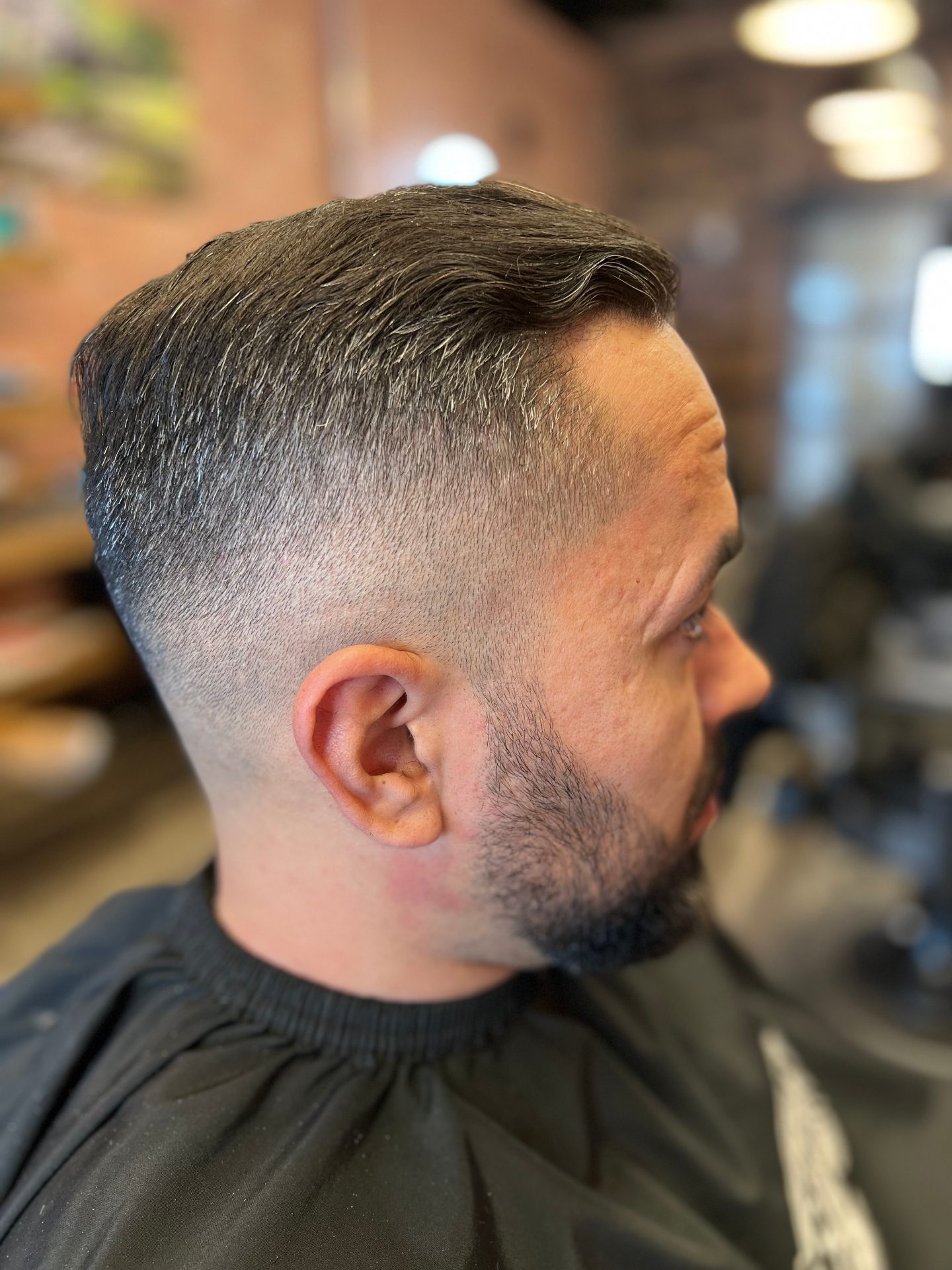 Classic fade at Alfani's Denver barbershop