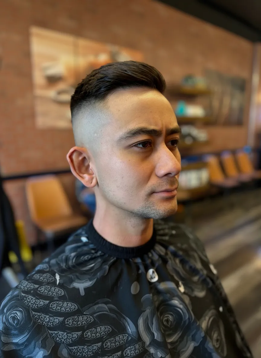Hot towel straight razor shave at Alfani's Barbershop Denver