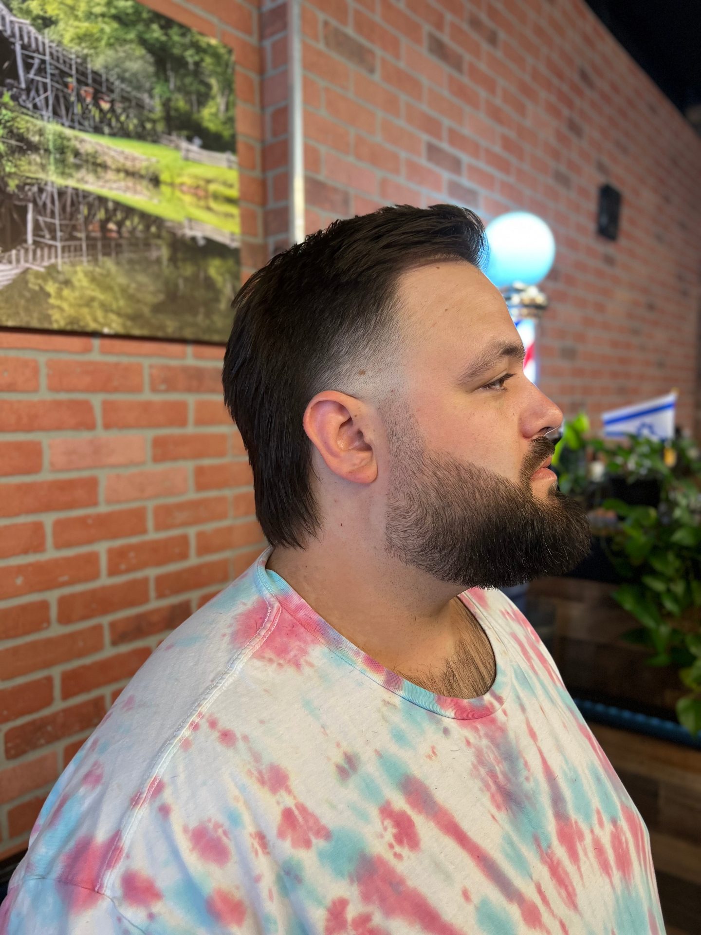Traditional hot towel shave at Alfani's
